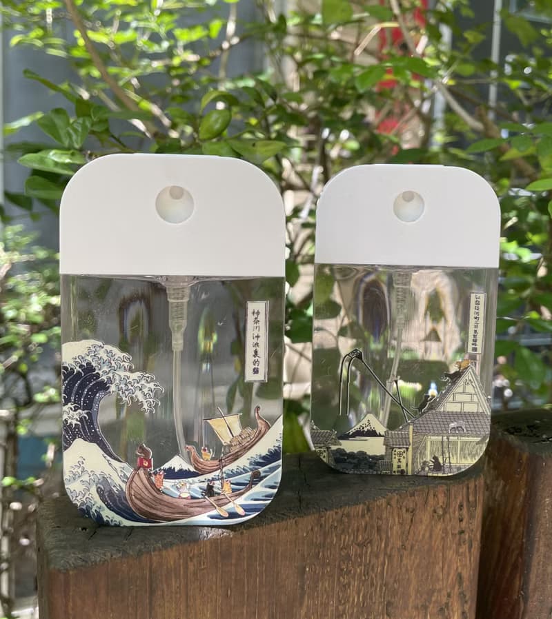 貓浮世繪酒精噴霧瓶2入組|防疫|乾洗手|香水| 防蚊液|酒精