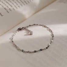 漫光。閃爍光感白鋼極細手鍊  不怕水不變色防過敏