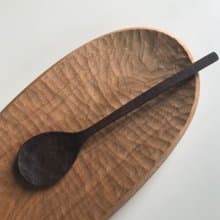 ブラックウォルナットの鋸目のスプーン