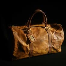 【老時光 OLD-TIME】早期二手包義大利Alviero Martini地圖行李袋