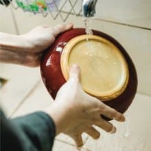 KOGA 許家陶器品 陶質六角深盤 (協興紅)