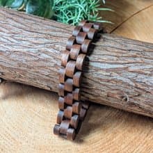 【木製ブレスレット】EINBAND Wood Bracelet 天然木ブレスレット クルミ