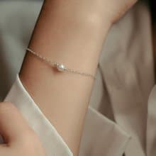 SV925/14KGF 正圓強光 小珍珠手鍊/腳鍊 Swarovski