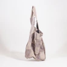 つぎしわbag#グレー/本革/山羊革/リバーシブル/手提げ/ハンドバッグ/HB045