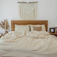 Beige linen duvet cover / Softened linen / Comforter cover / Quilt cover