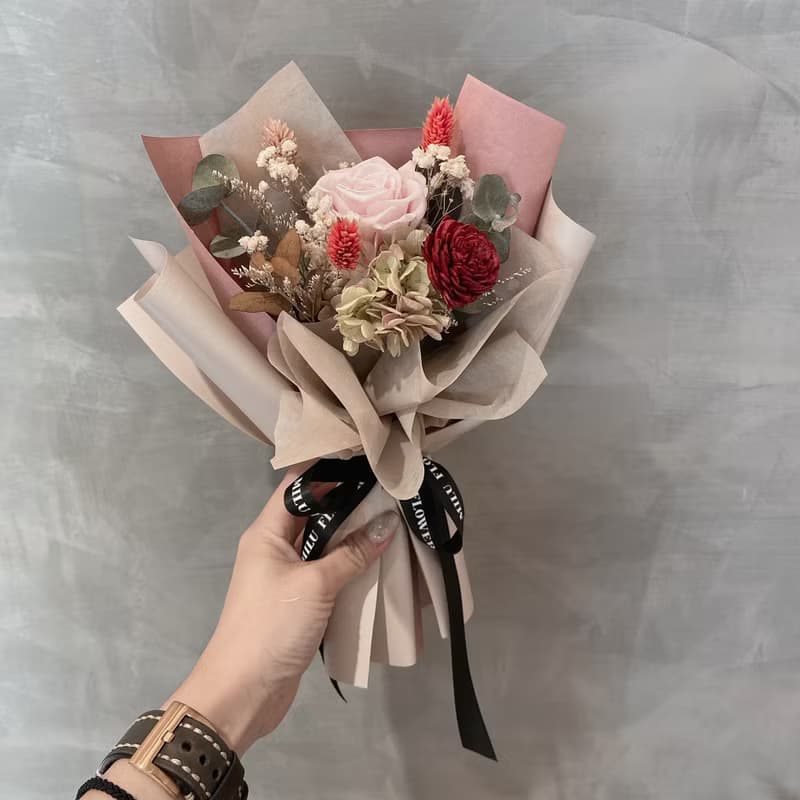 永生花花束 母親節禮物 畢業禮物