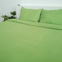 Light green linen duvet cover /Softened linen / Comforter cover / Quilt cover