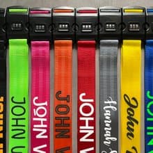 Personalised Luggage strap, Luggage Strap with 3 digit lock