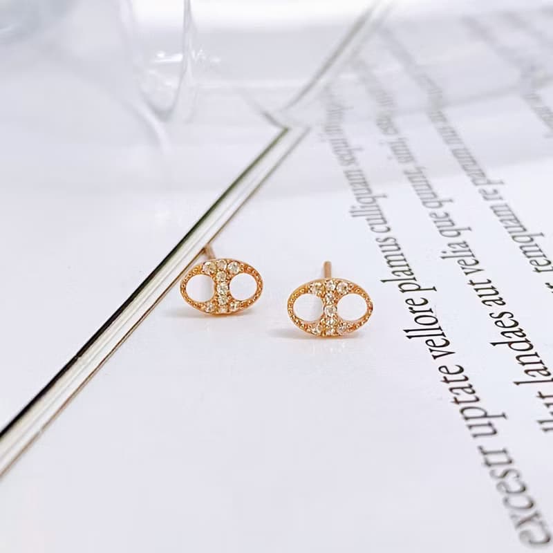 14K | 熠熠豬鼻子_耳環