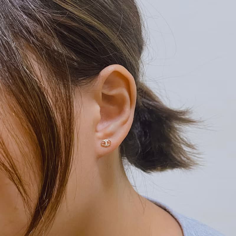 14K | 熠熠豬鼻子_耳環