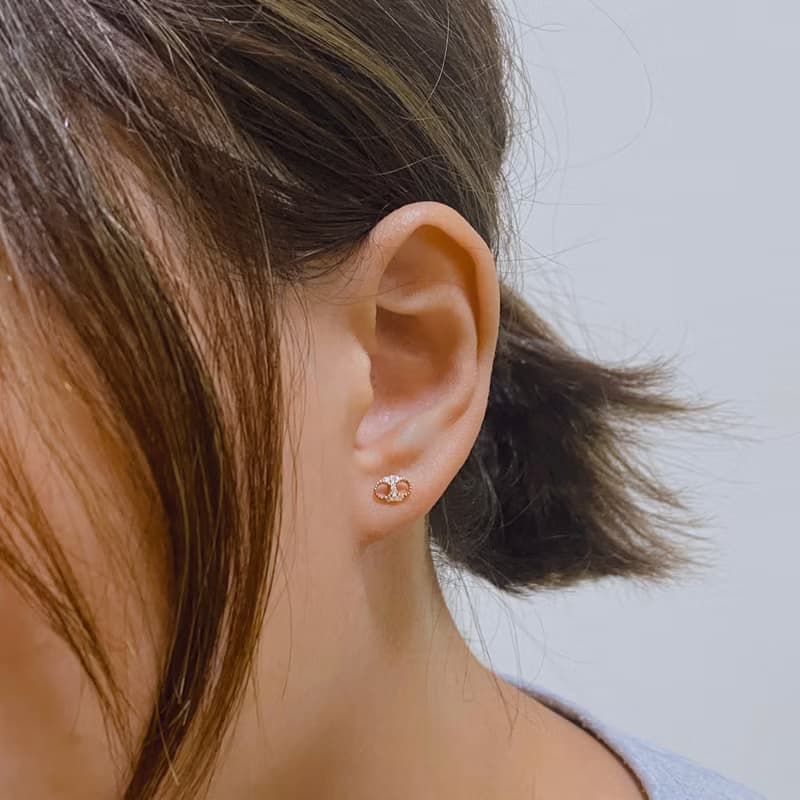 14K | 熠熠豬鼻子_耳環