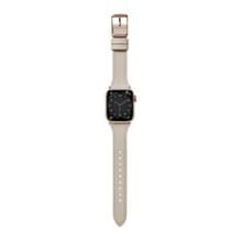 Apple Watch 杏仁白 平紋珍藏 真皮 皮革 手錶 錶帶