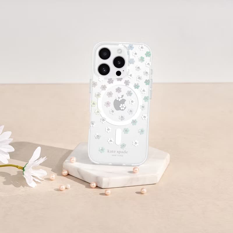 送贈品【kate spade】 iPhone 16系列 磁吸精品防摔手機殼 幻彩小