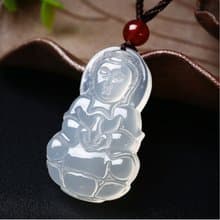 【觀音】項鏈/天然玉髓吊墜/觀音菩薩父親節禮物