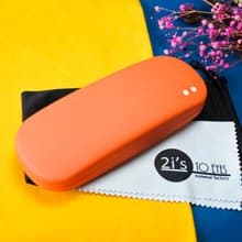 2is Bx07AmO 眼鏡盒│二眼 彩色方圓硬盒│霧面橘色│眼鏡盒