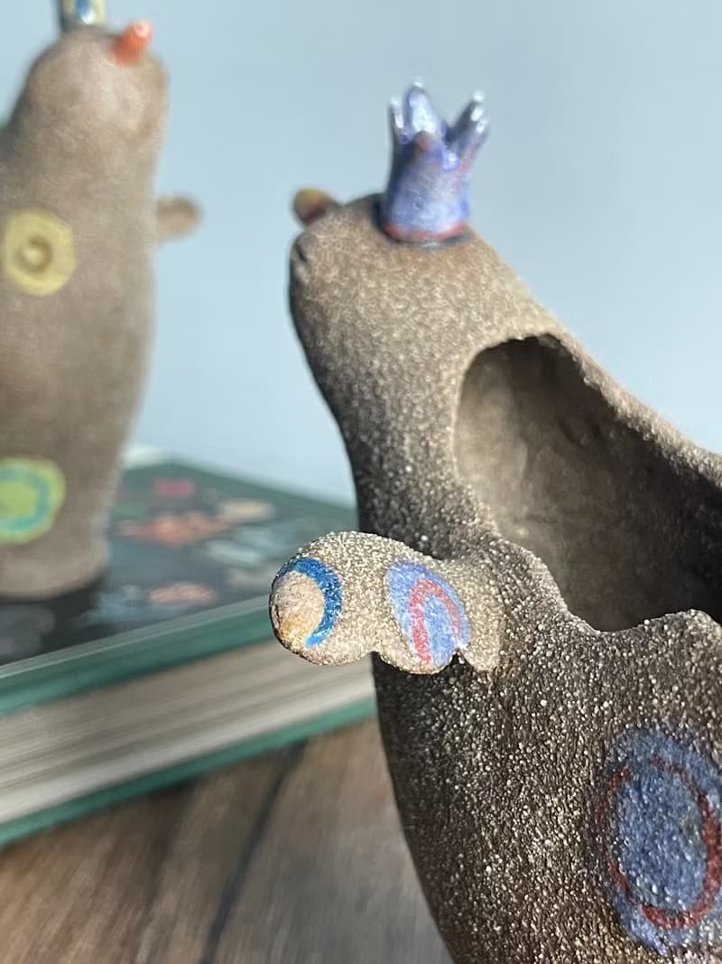 小鳥多肉植栽花器