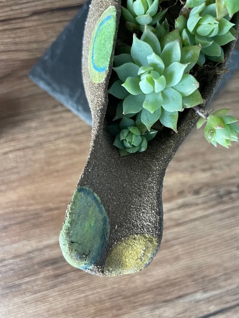 小鳥多肉植栽花器