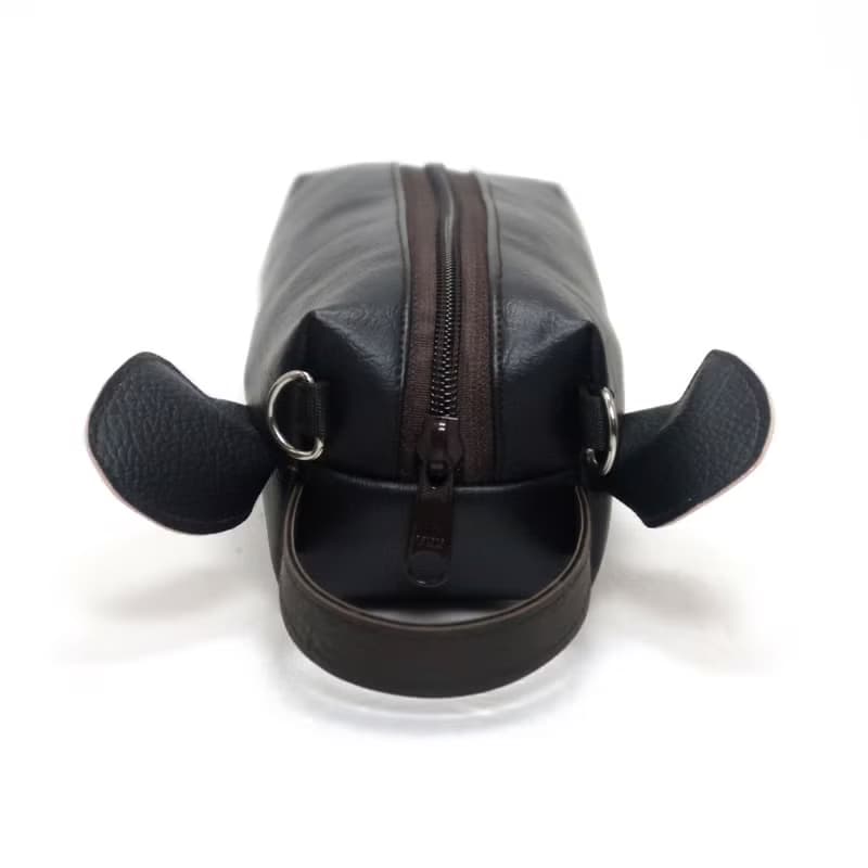 【雙11折扣】Black French Bulldog pencil pouch bag,make up case.Bag for every day esse