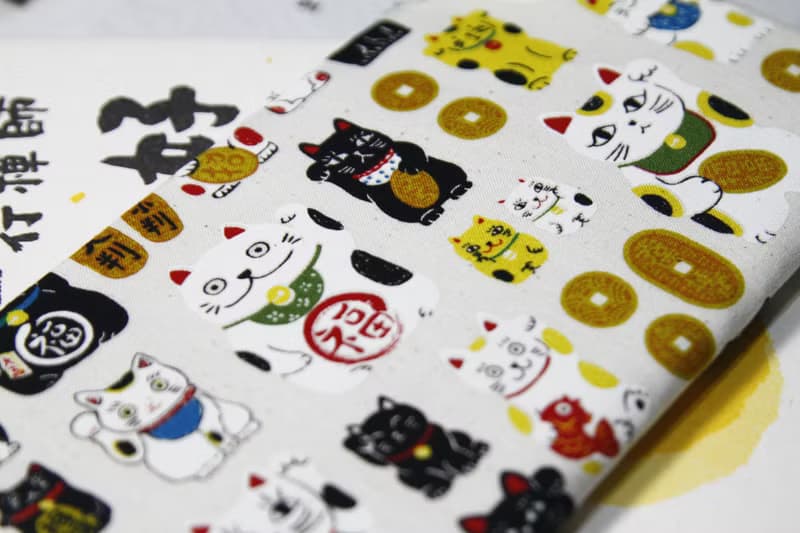 【Gi LAI】10*20Cm開運紅包袋 存摺袋-七福神招財貓