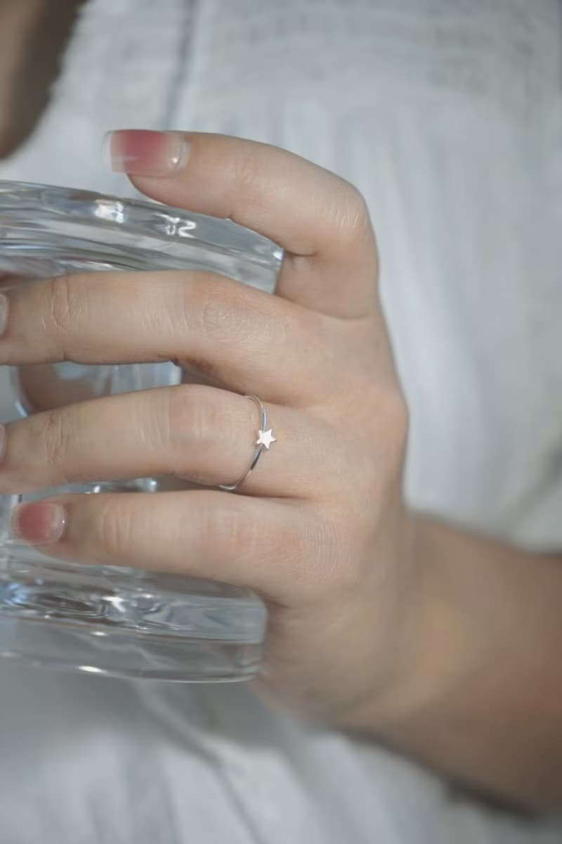 小星星細戒 SV925 極簡純銀線戒