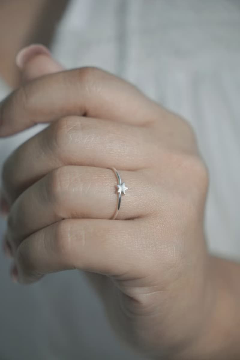 小星星細戒 SV925 極簡純銀線戒
