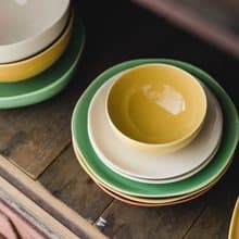 KOGA │ 陶質圓形飯碗 (窯黃)