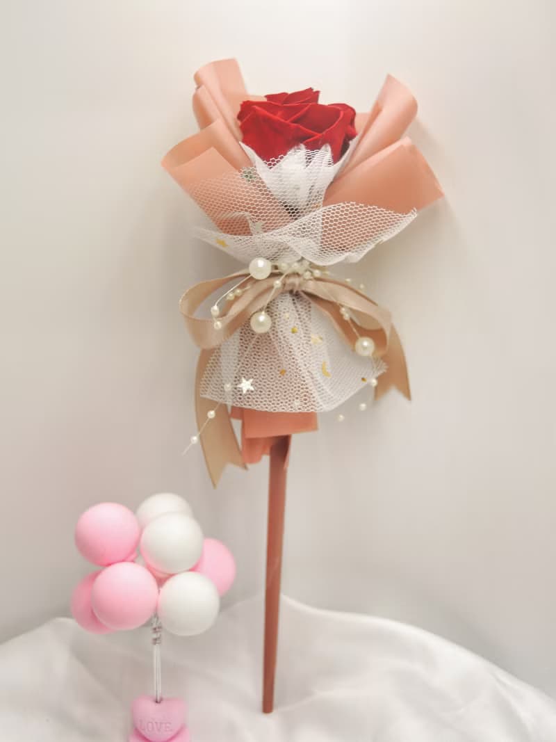 (多色可選)仙女棒花束 永生玫瑰花 情人節玫瑰花 玫瑰花束