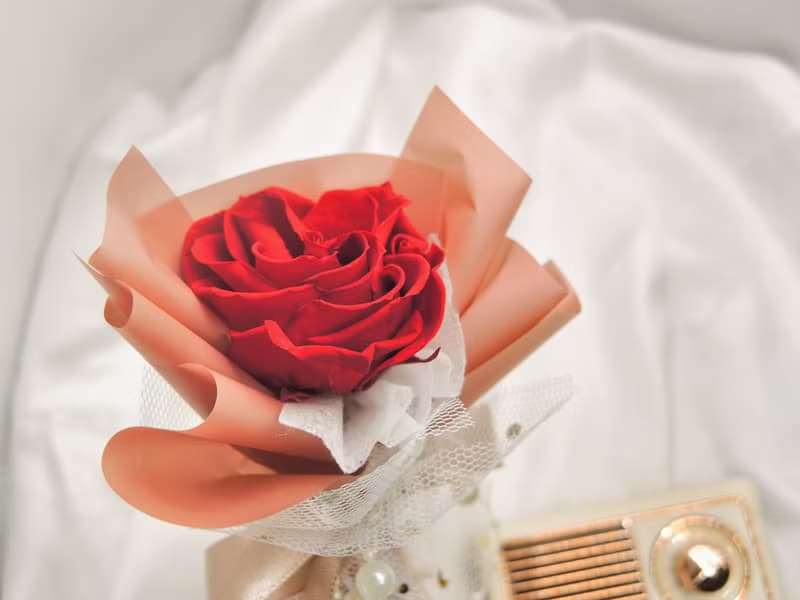 (多色可選)仙女棒花束 永生玫瑰花 情人節玫瑰花 玫瑰花束