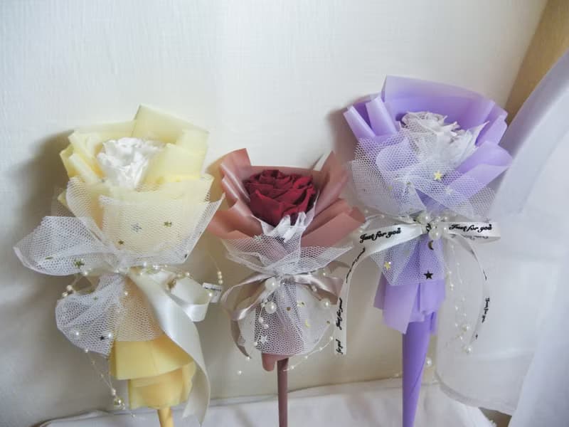 (多色可選)仙女棒花束 永生玫瑰花 情人節玫瑰花 玫瑰花束