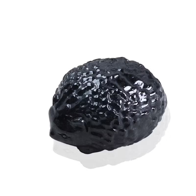 烏雞種翡翠刺蝟擺飾擺件 | 天然緬甸玉A貨翡翠 | 送禮