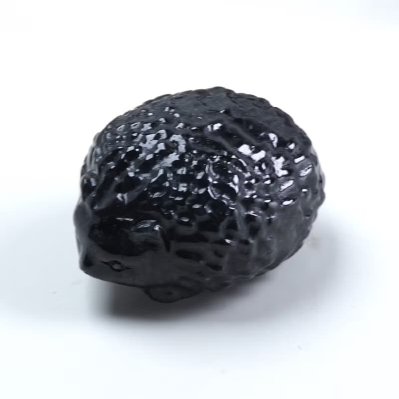 烏雞種翡翠刺蝟擺飾擺件 | 天然緬甸玉A貨翡翠 | 送禮
