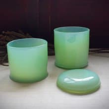 SHISEIDO 翠竹小物罐【The Calix】-(舊物/玻璃/儲物罐/日本製)