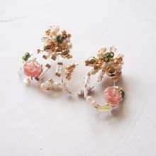 bouquet pierce/earring(pink)