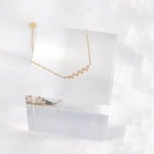 Visel 錯位點點排鑽手鍊