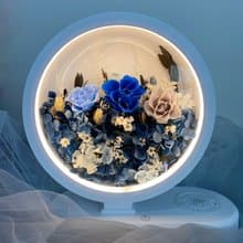 典雅深藍花園 藍芽音響/桌燈/無線充電 二合一/三合一功能選擇