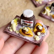 Miniature set with pancakes