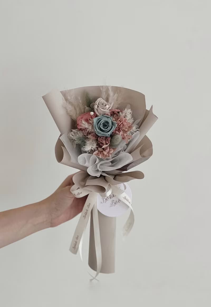 【永生玫瑰花花束】• 情人節/永生玫瑰花/永生玫瑰花花束/玫瑰花