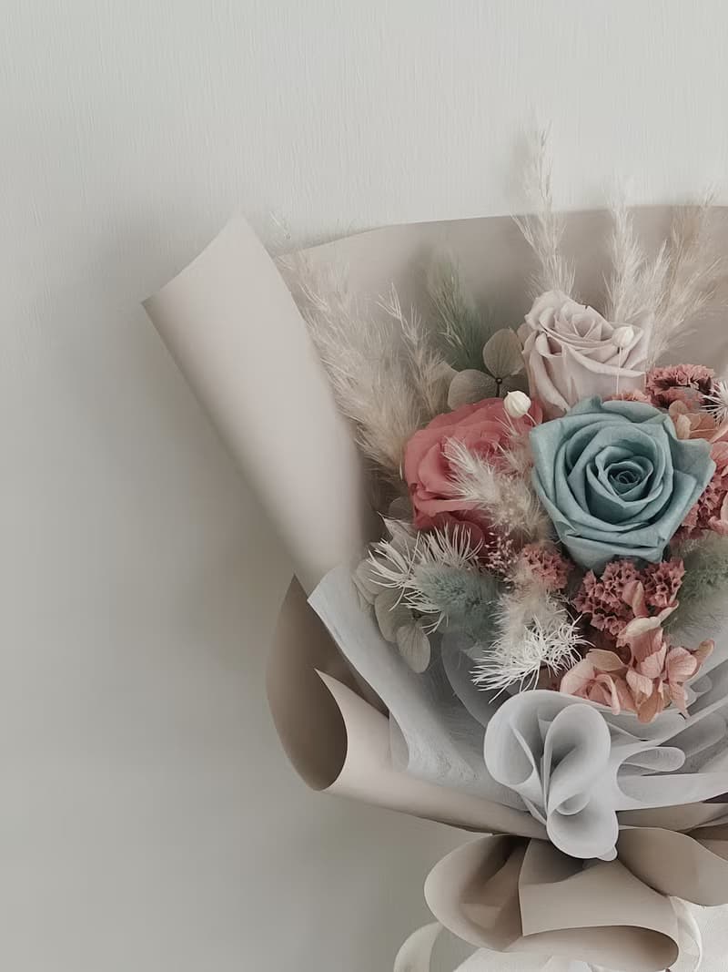 【永生玫瑰花花束】• 情人節/永生玫瑰花/永生玫瑰花花束/玫瑰花