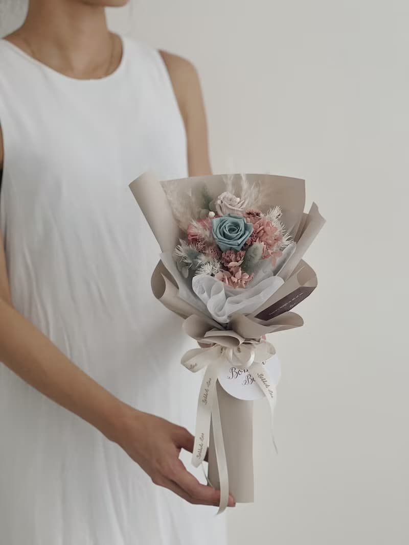 【永生玫瑰花花束】• 情人節/永生玫瑰花/永生玫瑰花花束/玫瑰花