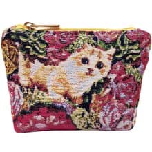 零錢包  收納 / 防潑水 平織緹花 躲貓貓