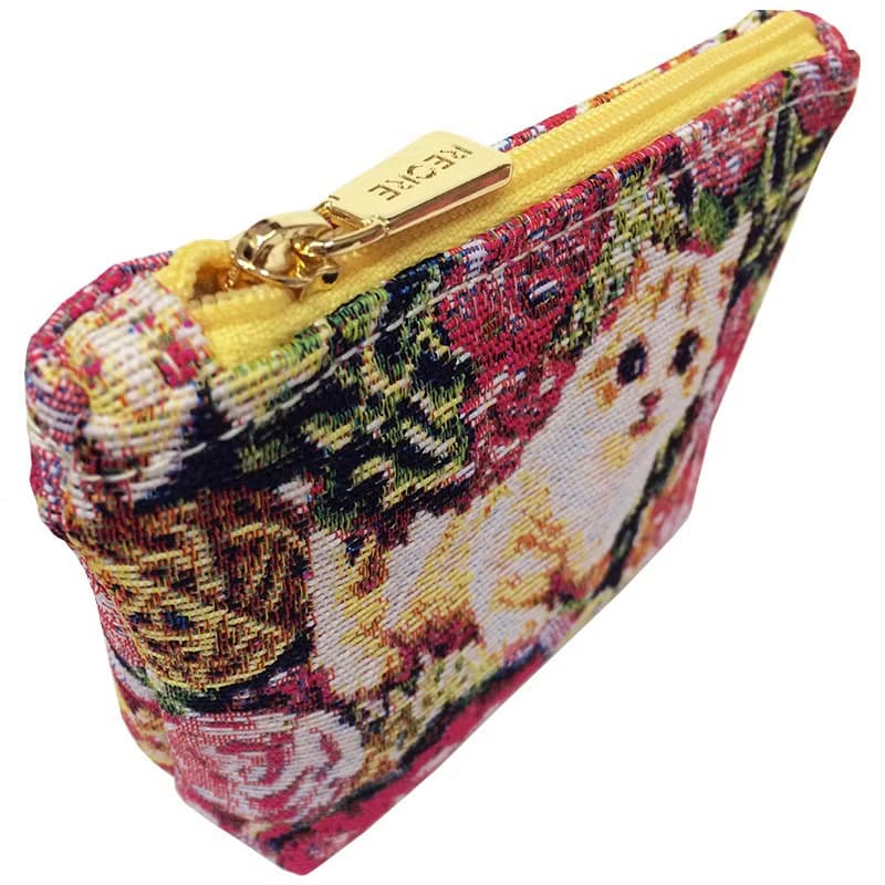 零錢包  收納 / 防潑水 平織緹花 躲貓貓