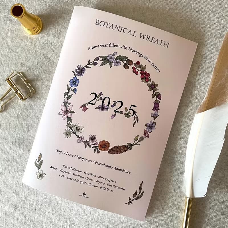 【畢業季】花圈款紙品文具組 / 筆記本、圖鑑貼紙、便簽吊卡