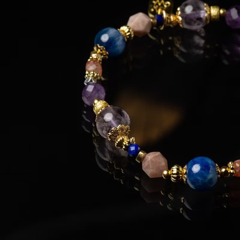 花藝視界 // C1584藍晶紫幽靈手鍊