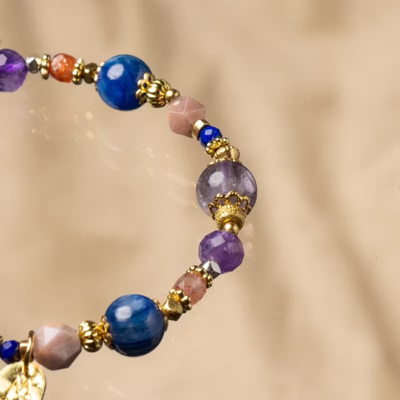 花藝視界 // C1584藍晶紫幽靈手鍊