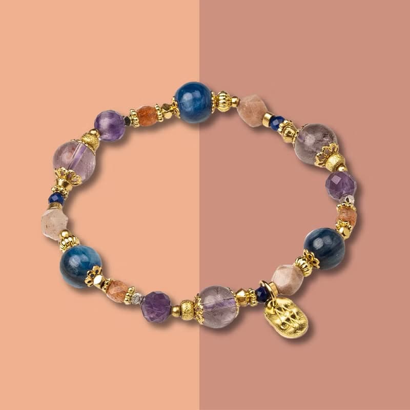 花藝視界 // C1584藍晶紫幽靈手鍊