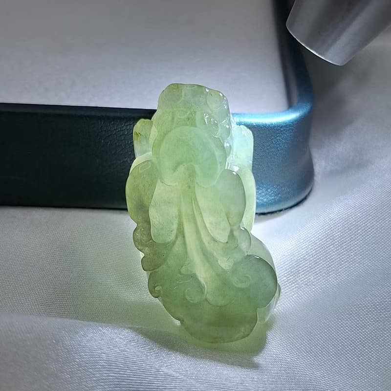 冰起膠 油清貔貅 吊墜 手牌 | 天然緬甸玉A貨翡翠