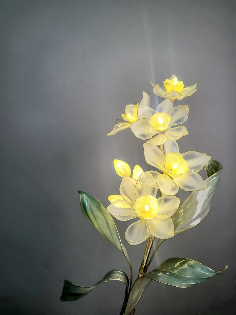 水仙花•沾浸藝術花燈【閒逛花間系列】。小夜燈。生日禮物