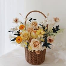 野餐提籃永生盆花 永生玫瑰 開幕花禮 喬遷賀禮 榮升禮物