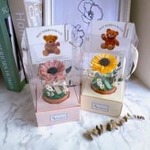 快速出貨)永生花 乾燥花 小桌花 盆花 禮物 畢業 向日葵 教師節