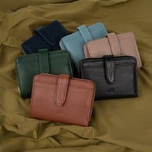 短夾 柔軟多隔層牛皮短夾-5662-3-多色任選